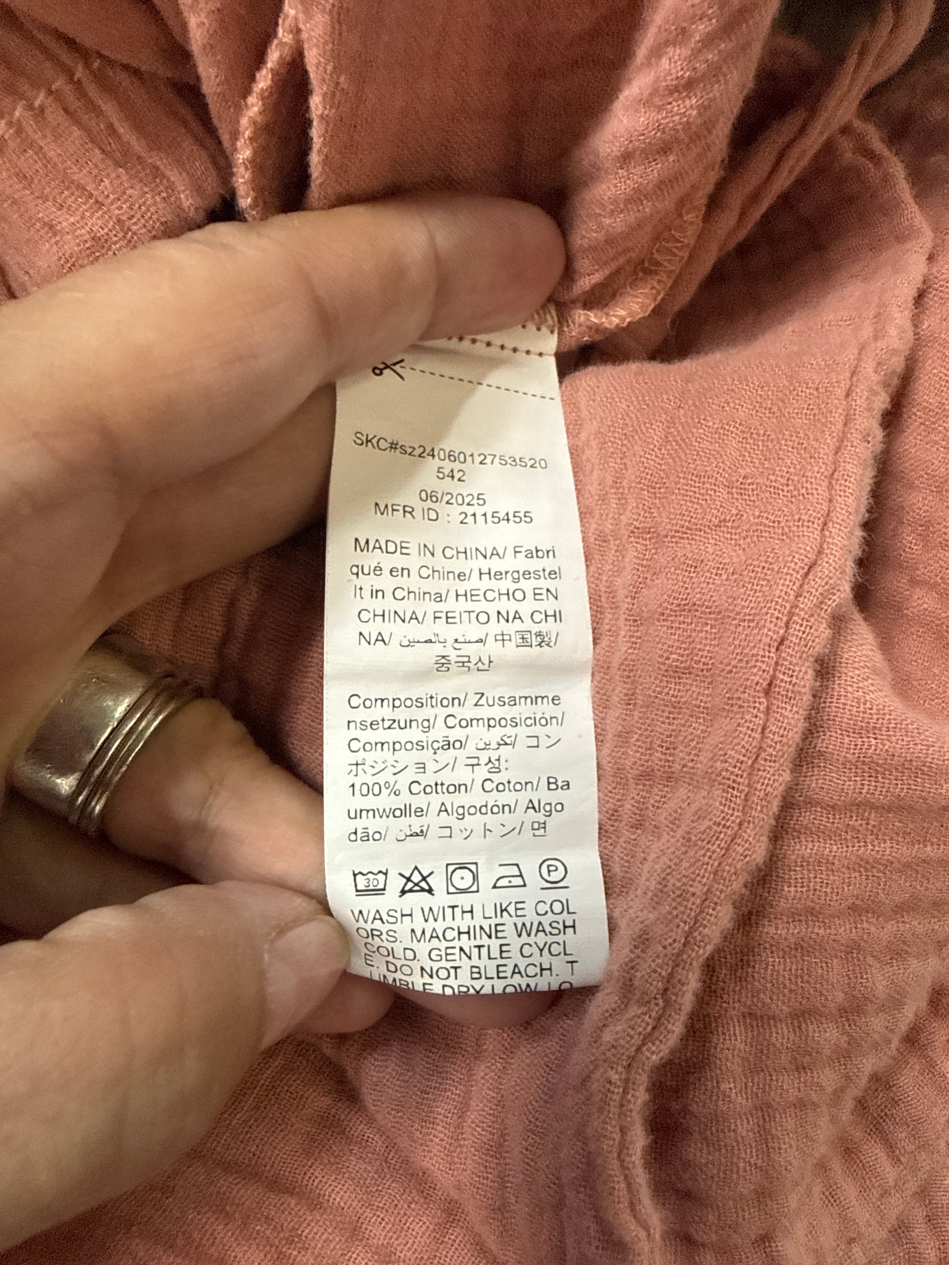 Cotton Gauze Wide-Leg Pant