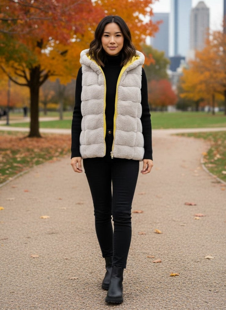 Reversible Faux Fur Vest