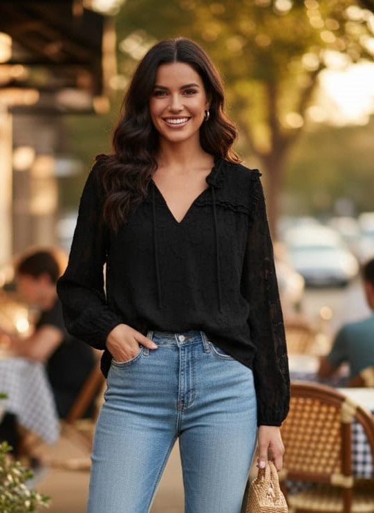 Cleobella Amara Tie-Neck Blouse (org$168)