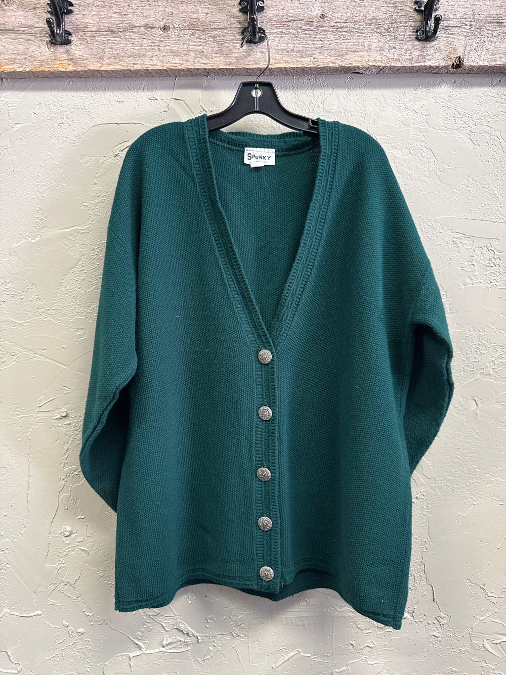 Vtg Spunky Oversized Cardigan