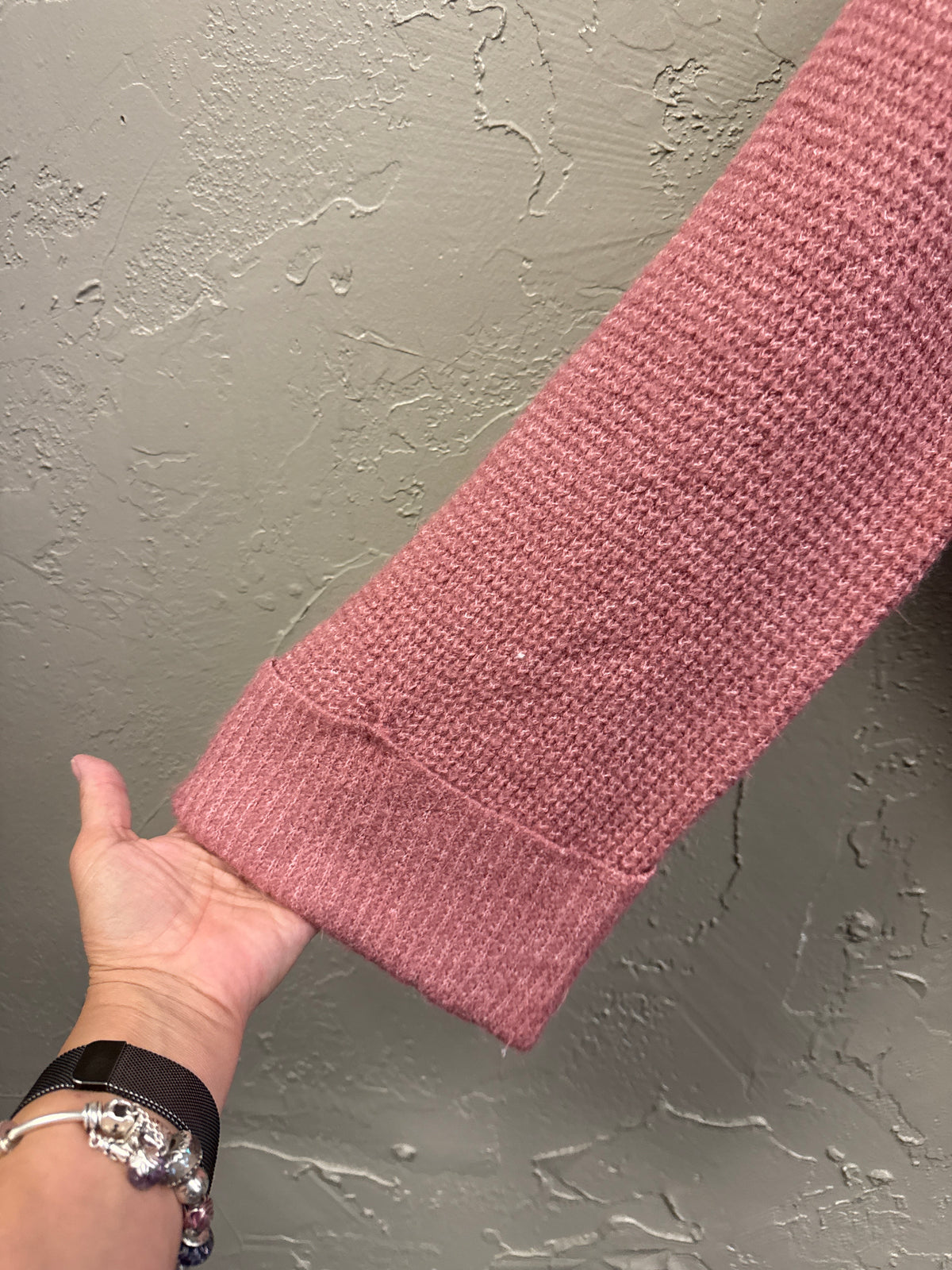 NWOT Listicle Waffle Knit Sweater (org$65)