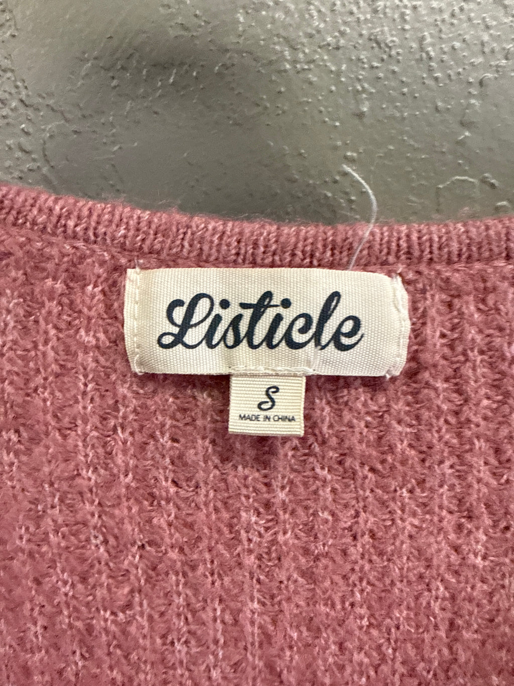 NWOT Listicle Waffle Knit Sweater (org$65)