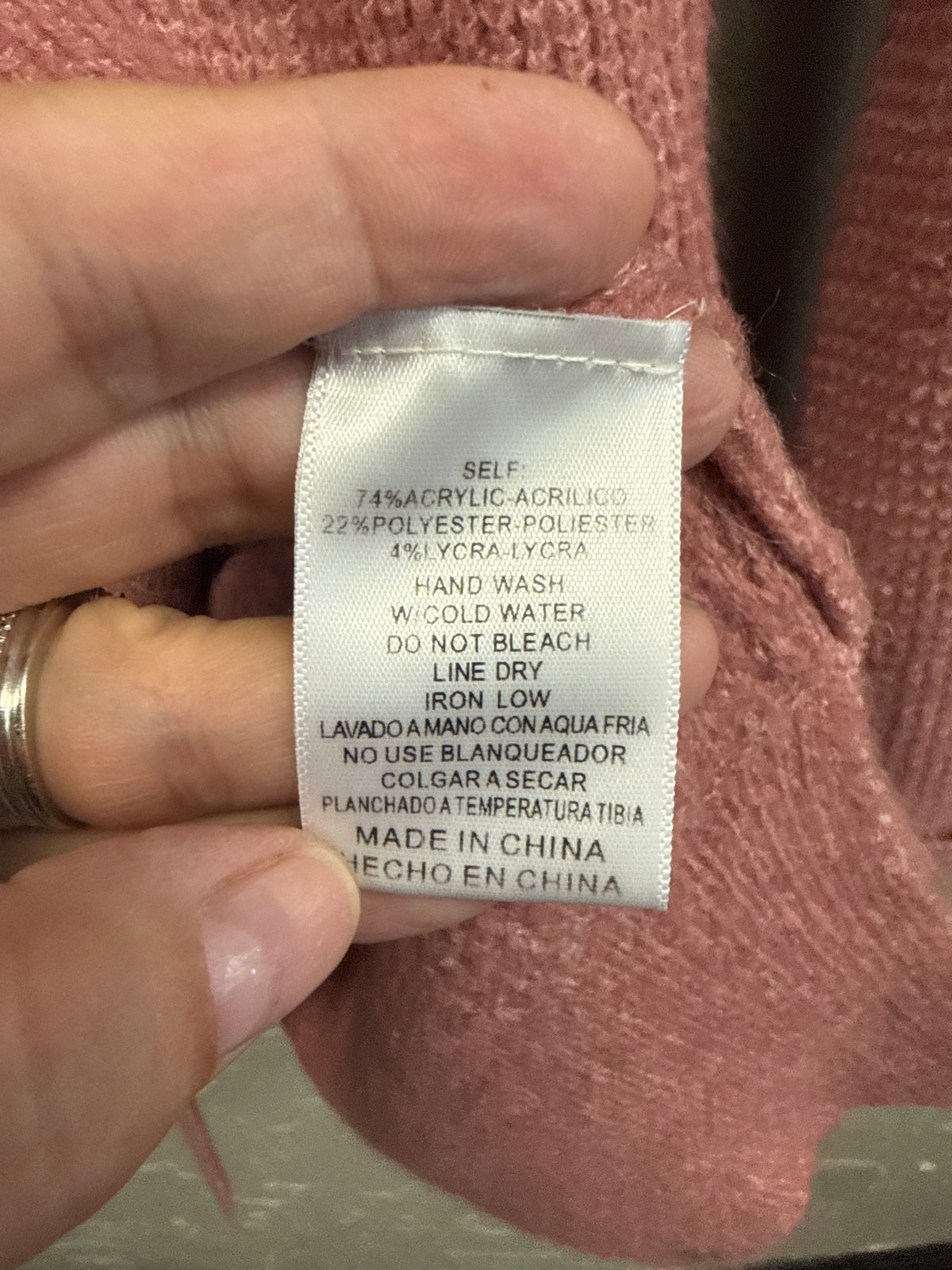 NWOT Listicle Waffle Knit Sweater (org$65)