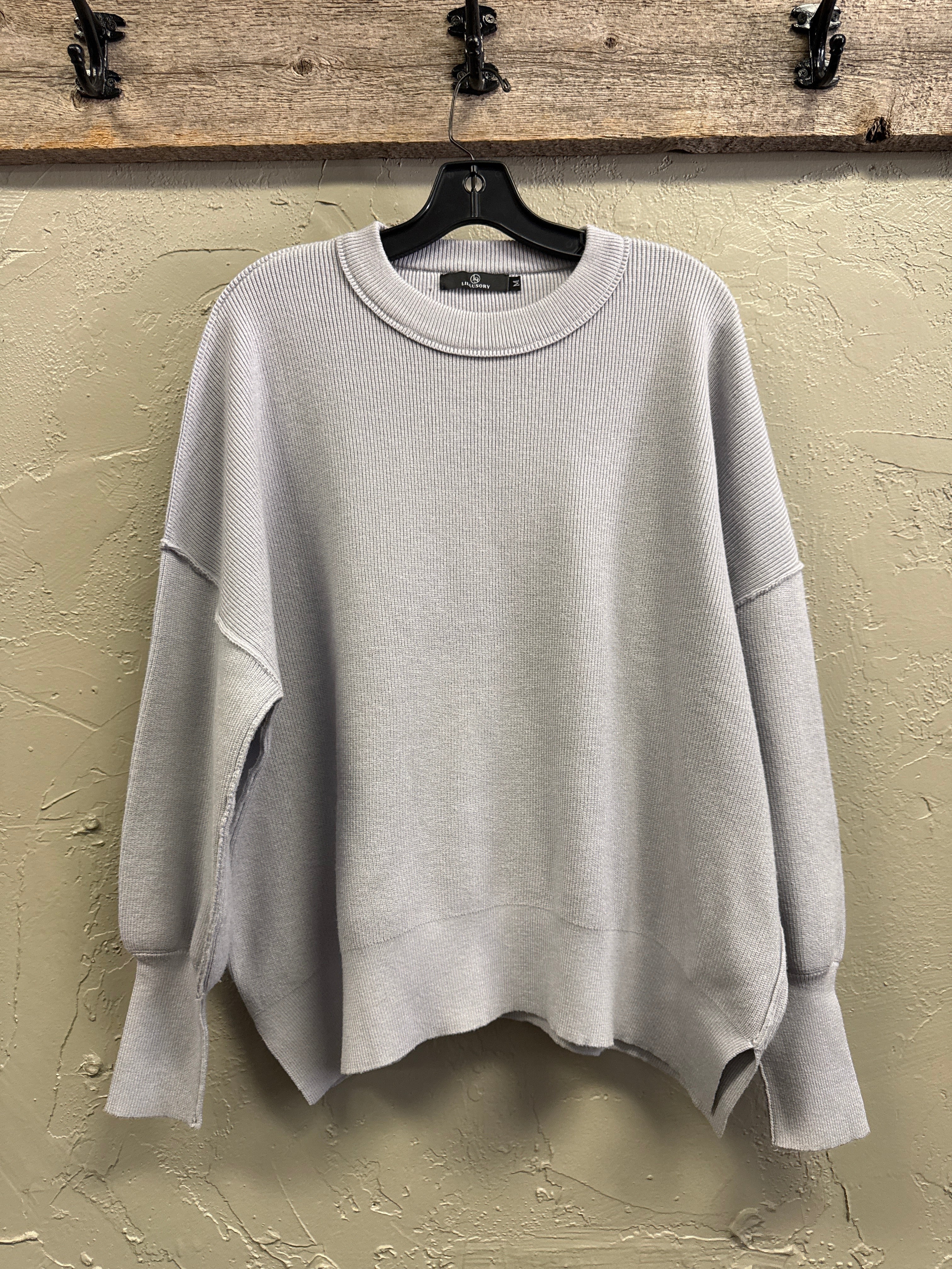 Lillusory Oversized Ribbed Sweater