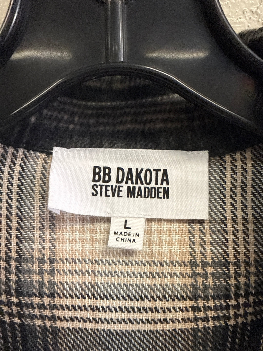 NWT BB Dakota Boxy Plaid Shacket (org$119)