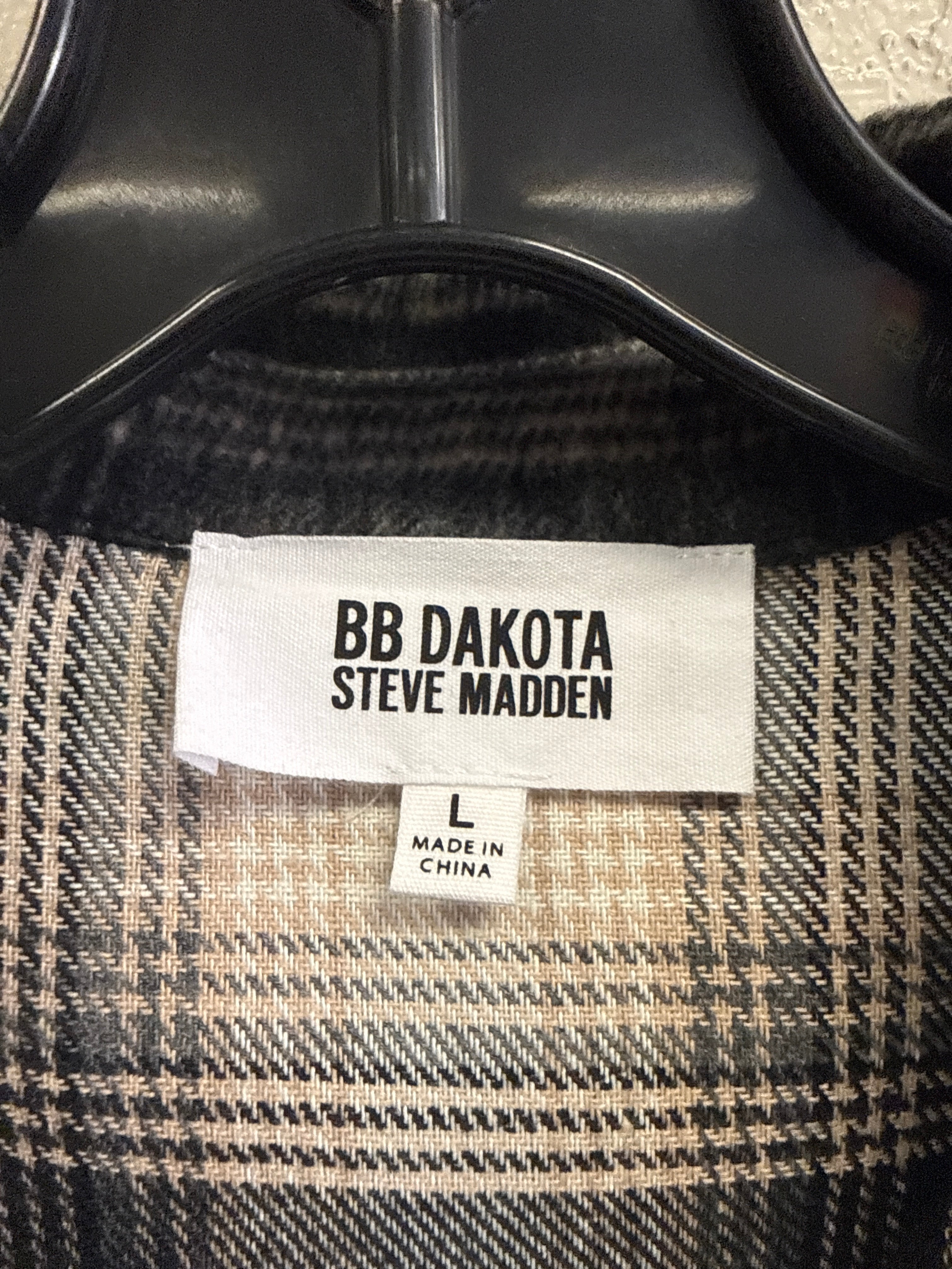 NWT BB Dakota Boxy Plaid Shacket (org$119)