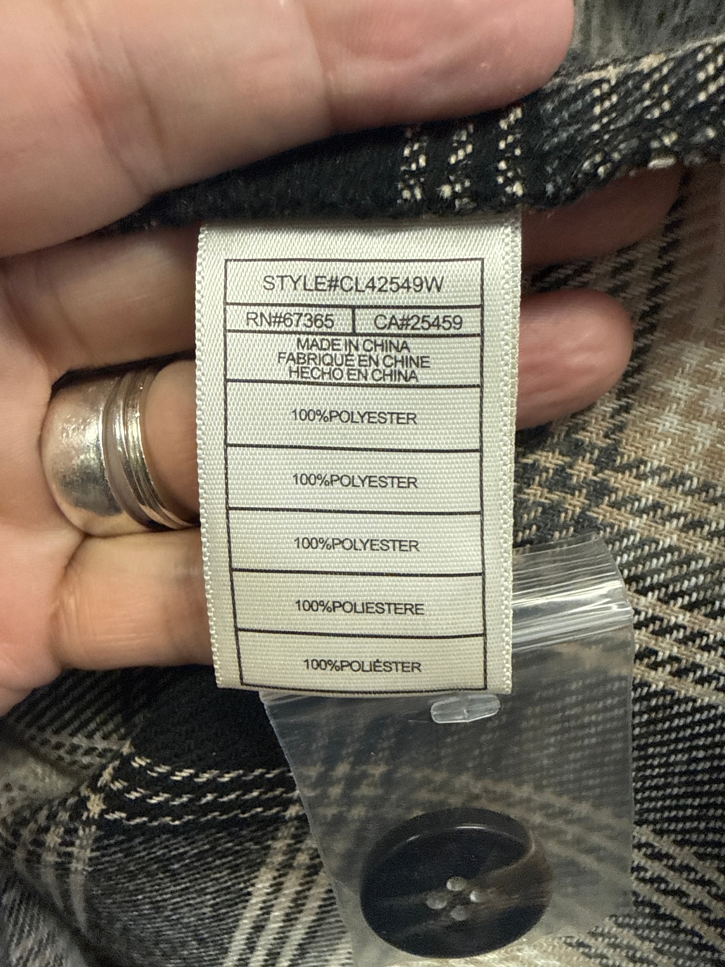 NWT BB Dakota Boxy Plaid Shacket (org$119)