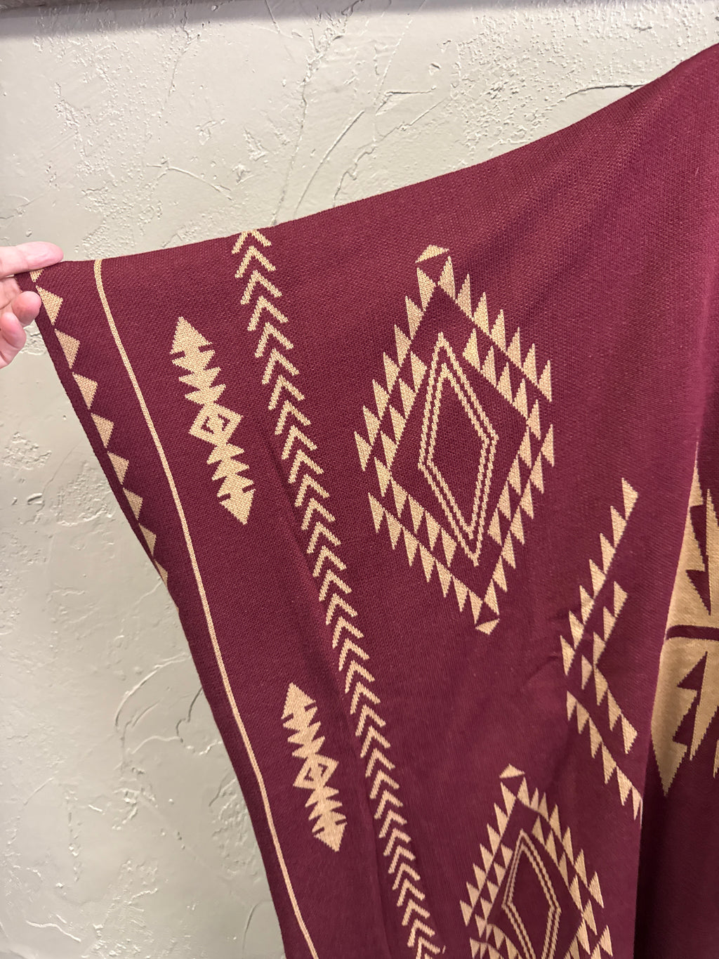NWOT Indigo Thread Open-Front Poncho (org$80)