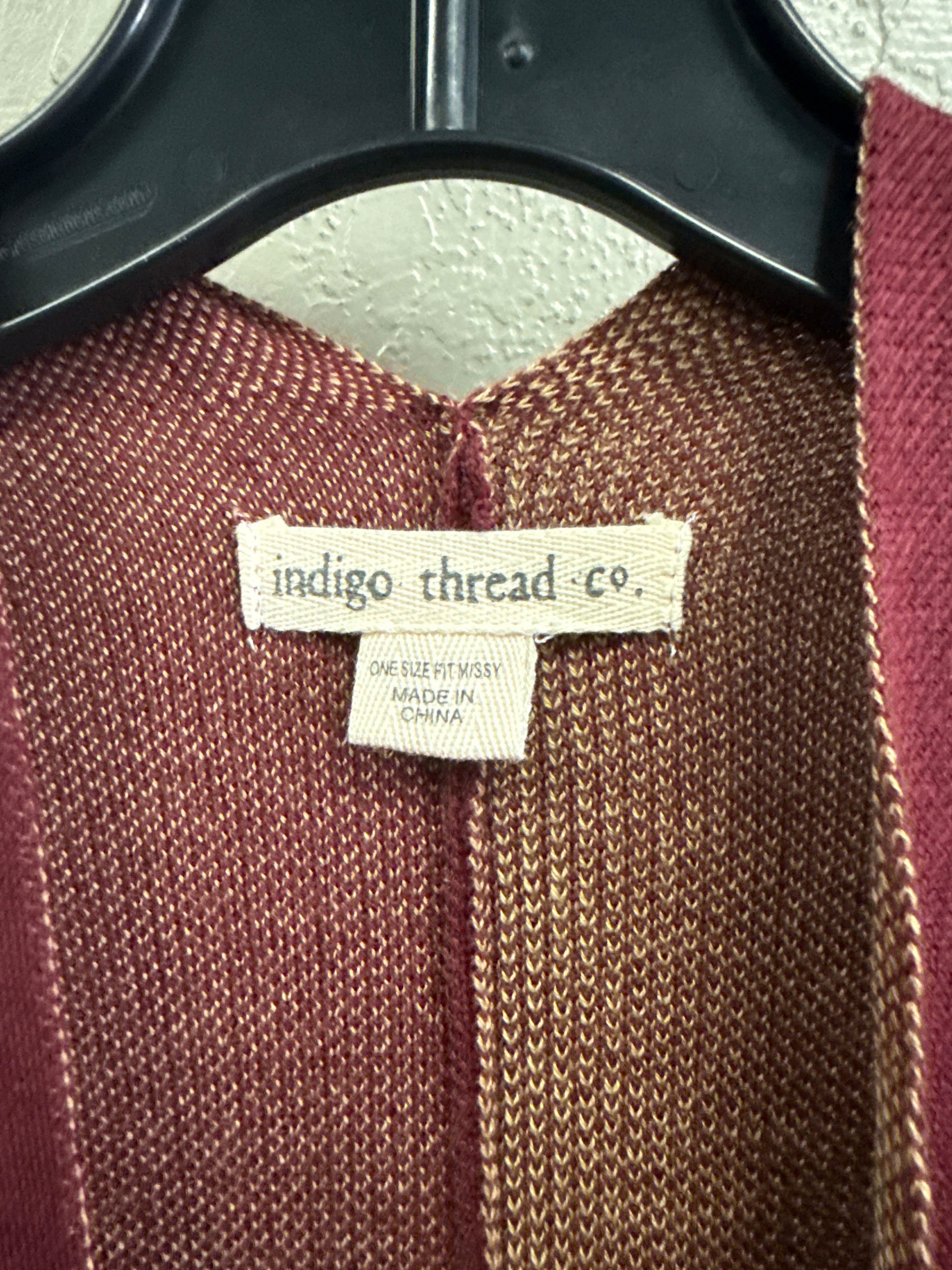 NWOT Indigo Thread Open-Front Poncho (org$80)