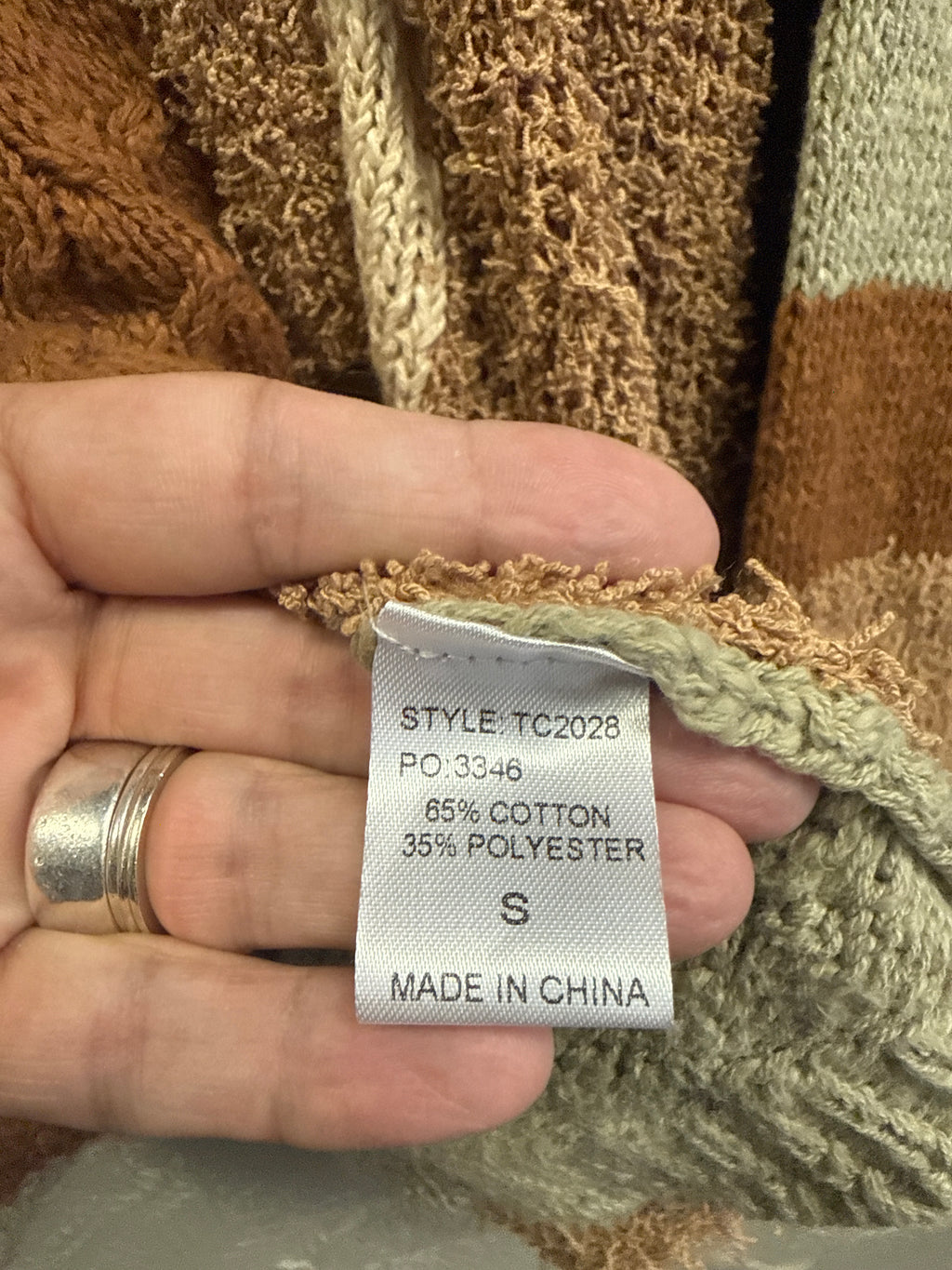 NWT GiGiO Colorblock Cardigan (org$68)
