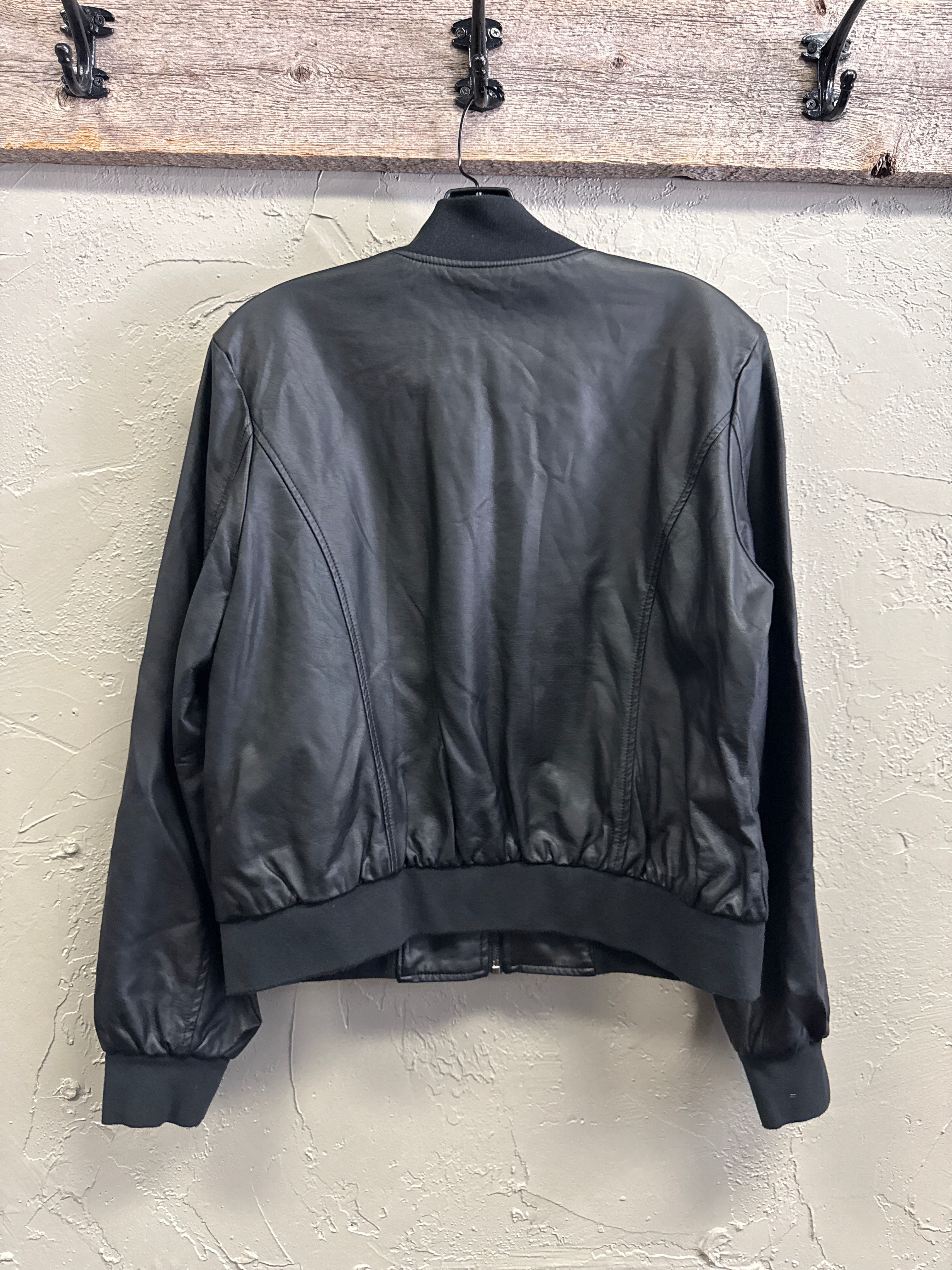 NWOT Kate & Mallory Faux Leather Bomber (org$85)