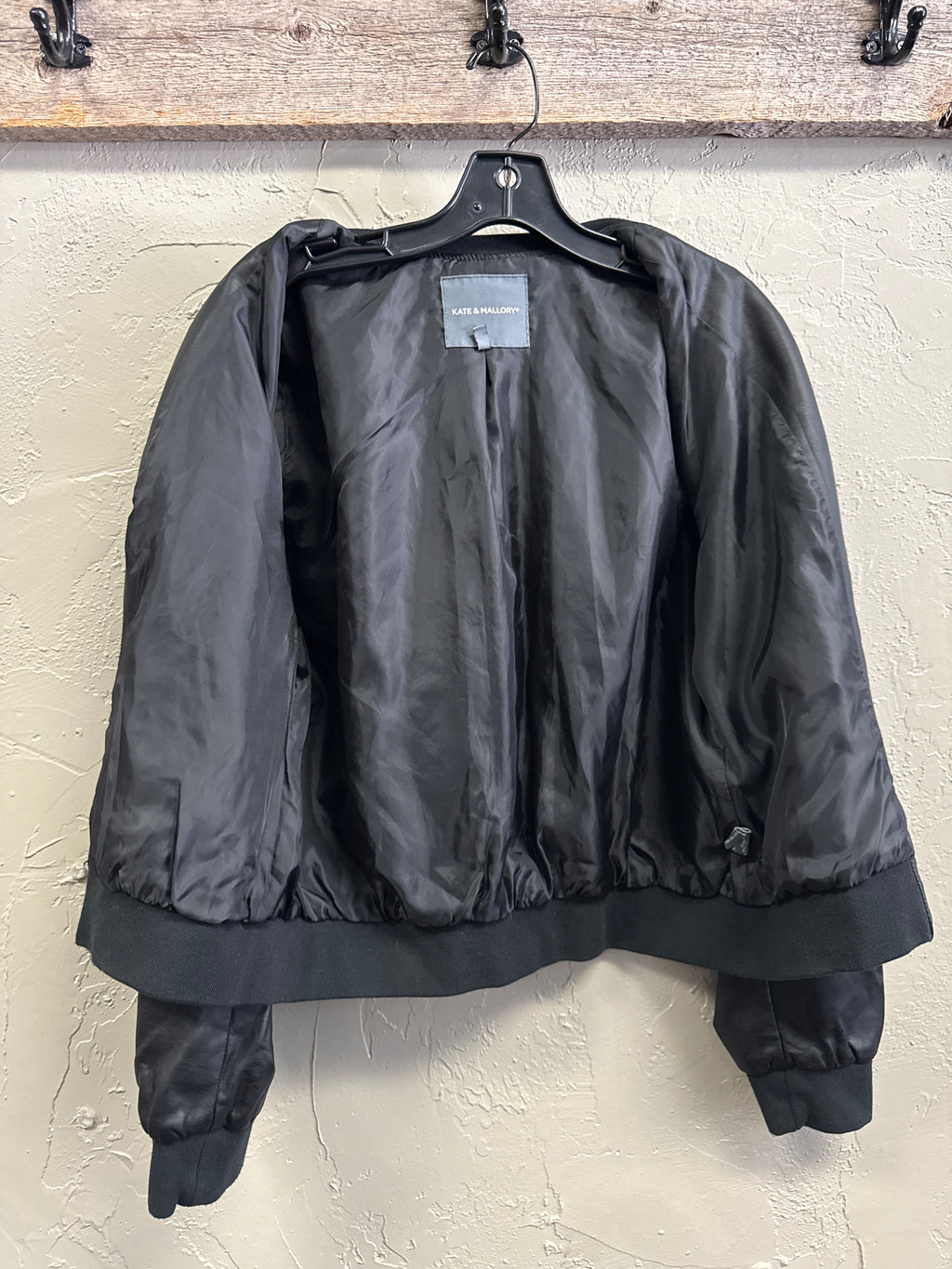 NWOT Kate & Mallory Faux Leather Bomber (org$85)
