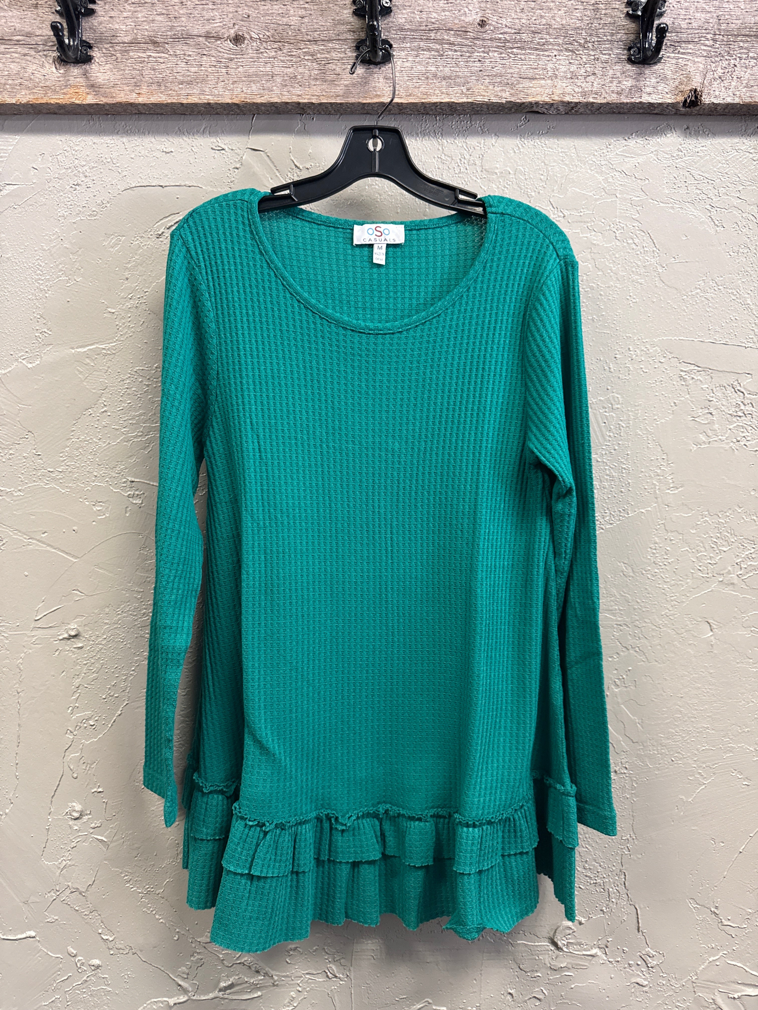 *NWOT oSo Ruffled Tunic (org$38)