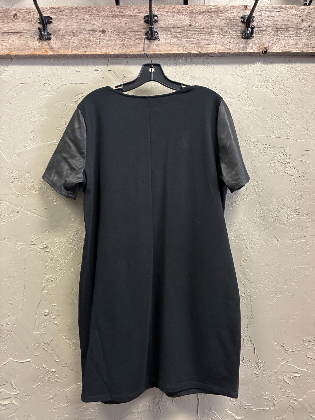 NWOT NY&Co Faux Leather Shift Dress