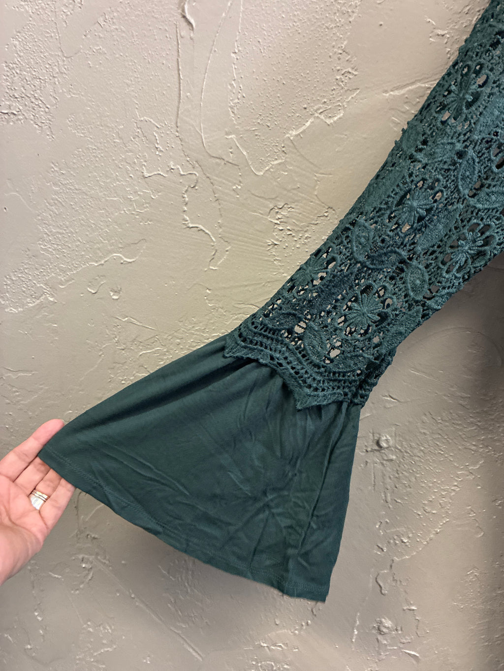 NWOT Kate & Mallory Crochet Lace Top