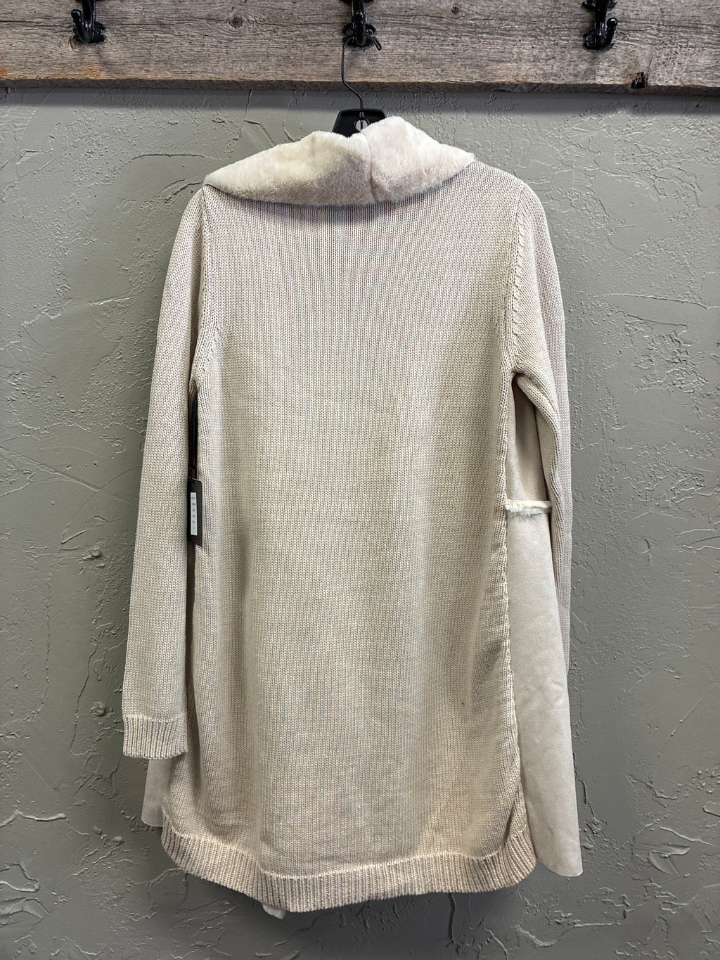 NWOT Cliche Faux Suede Open Cardi Coat