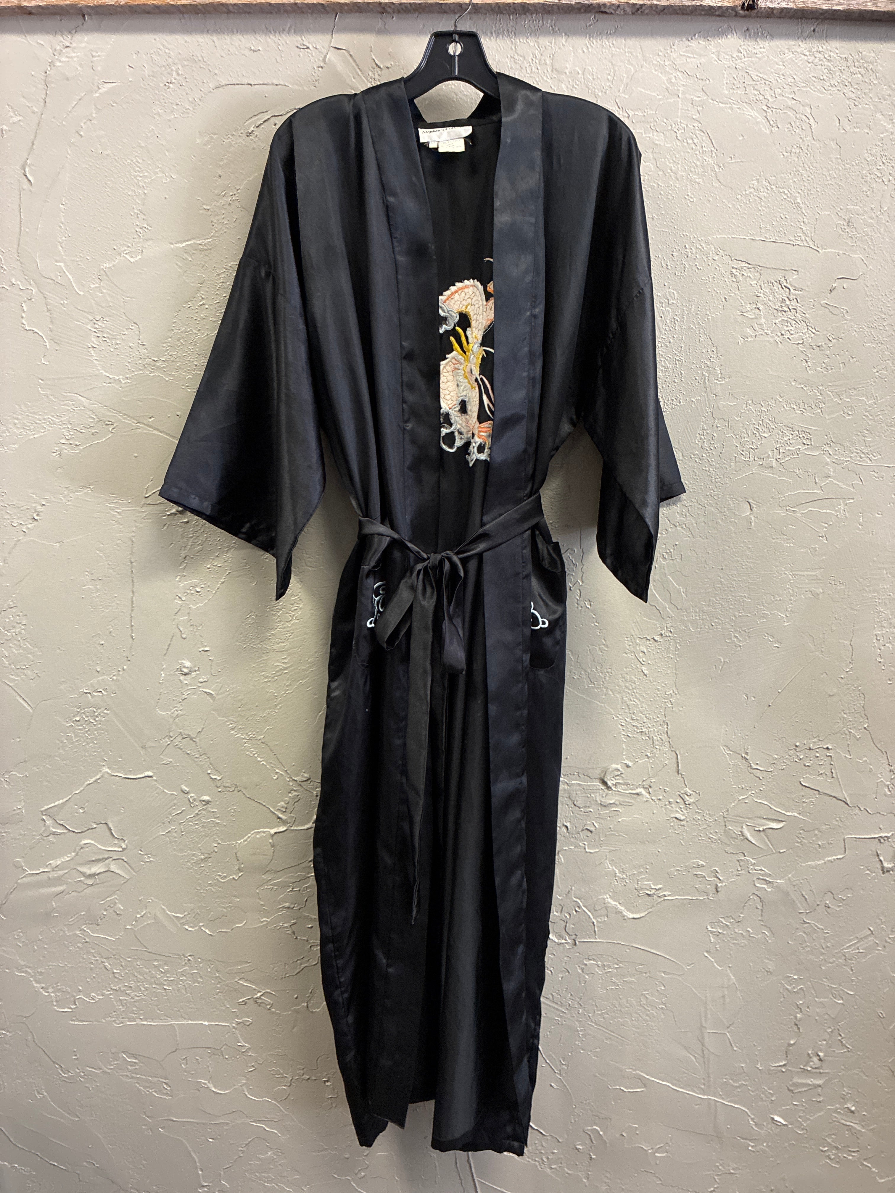 Vtg Stephens Collection Dragon Kimono Robe