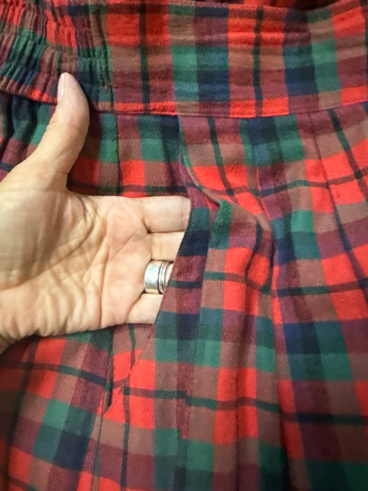 Vtg BellePointe Plaid Skirt