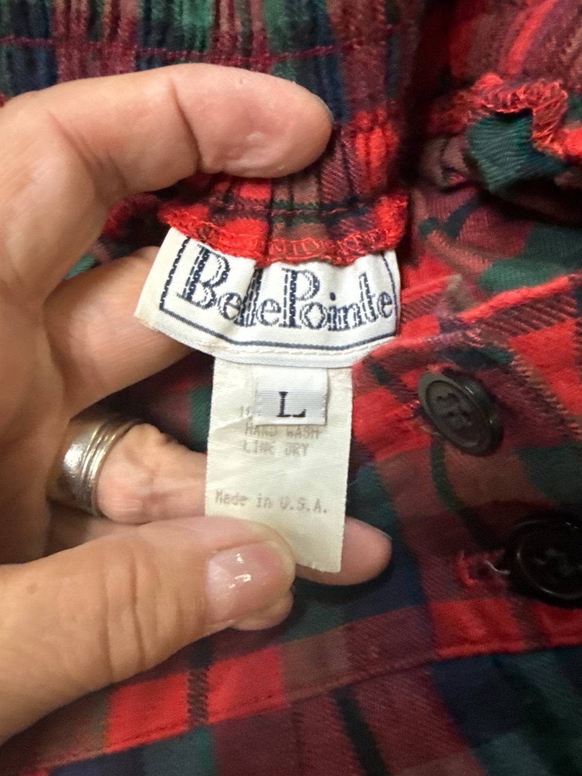 Vtg BellePointe Plaid Skirt