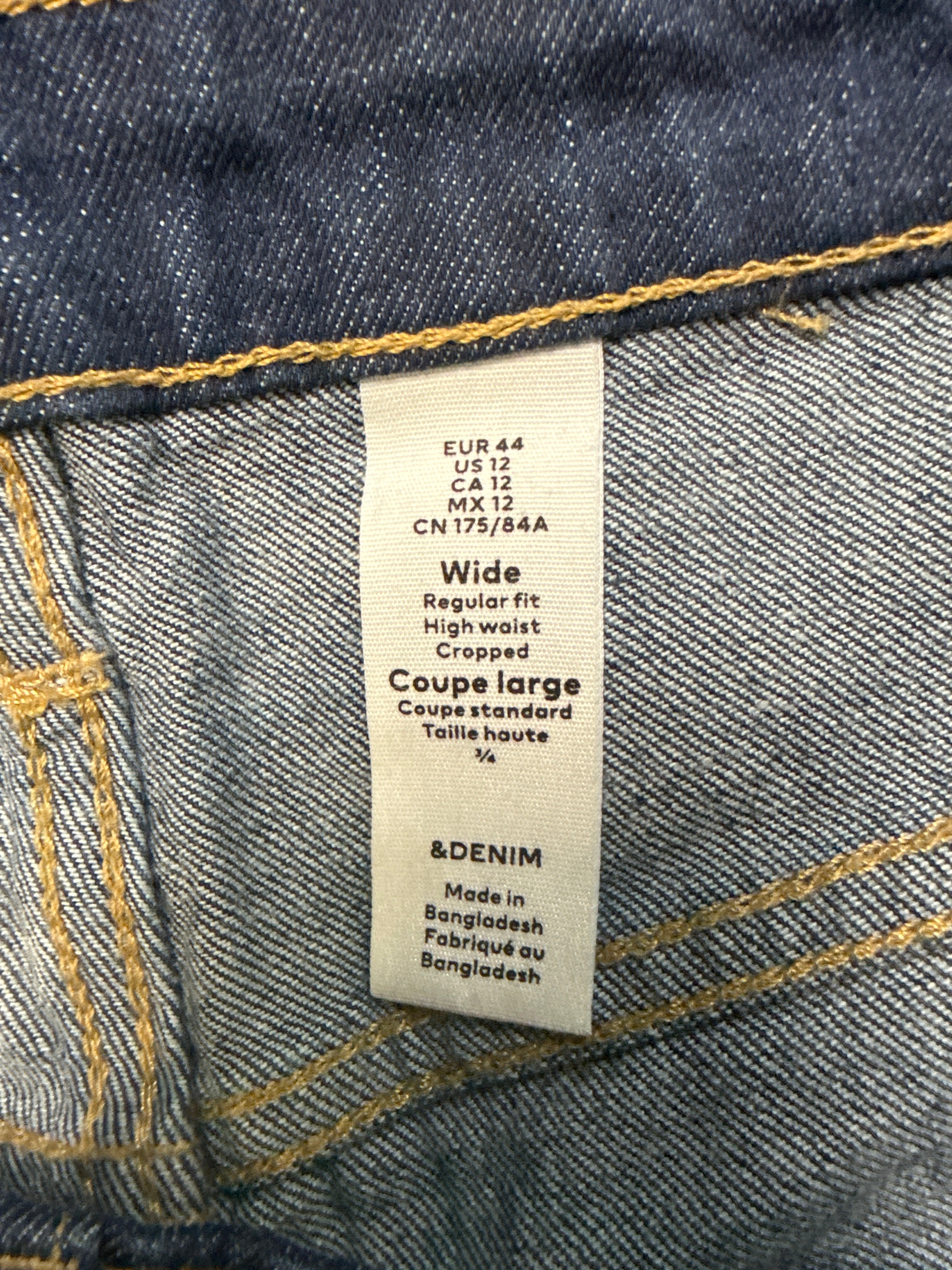 &Denim Wide-Leg Jean