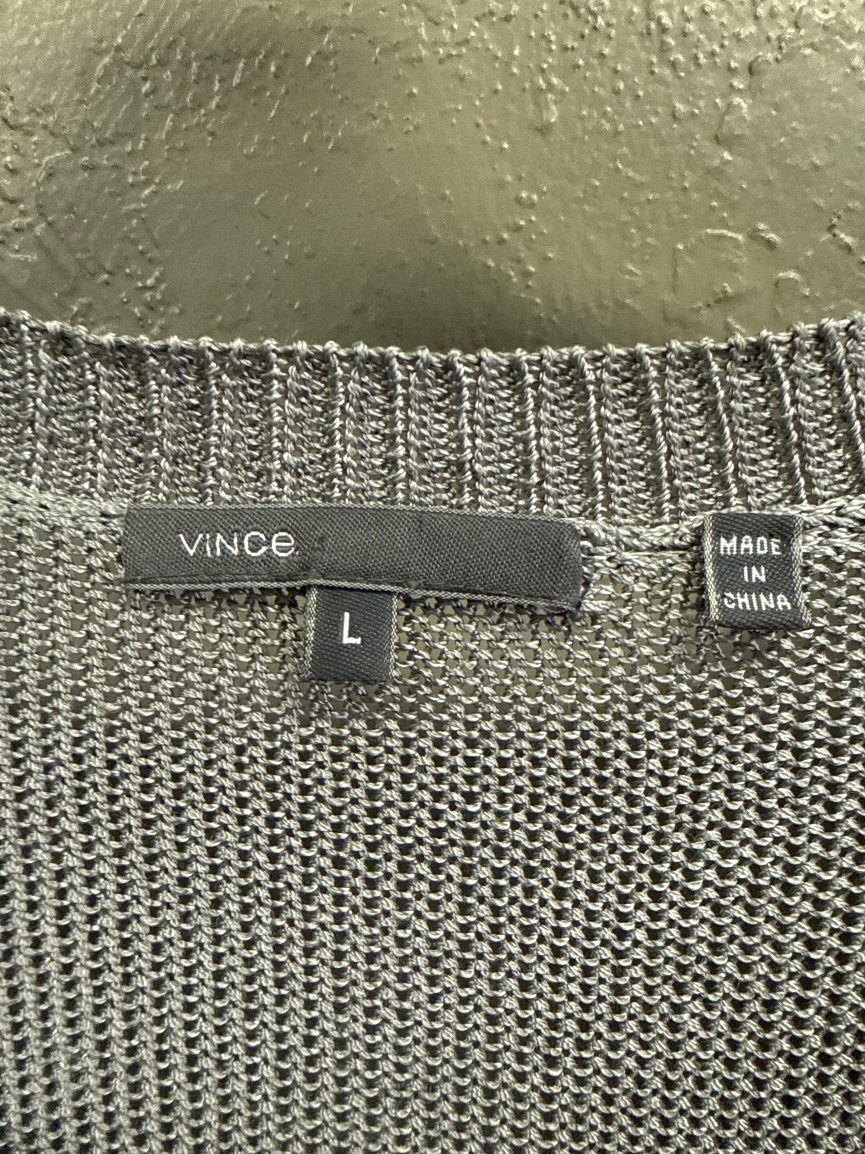 VINCE Metallic Slouchy Pullover (org$325)
