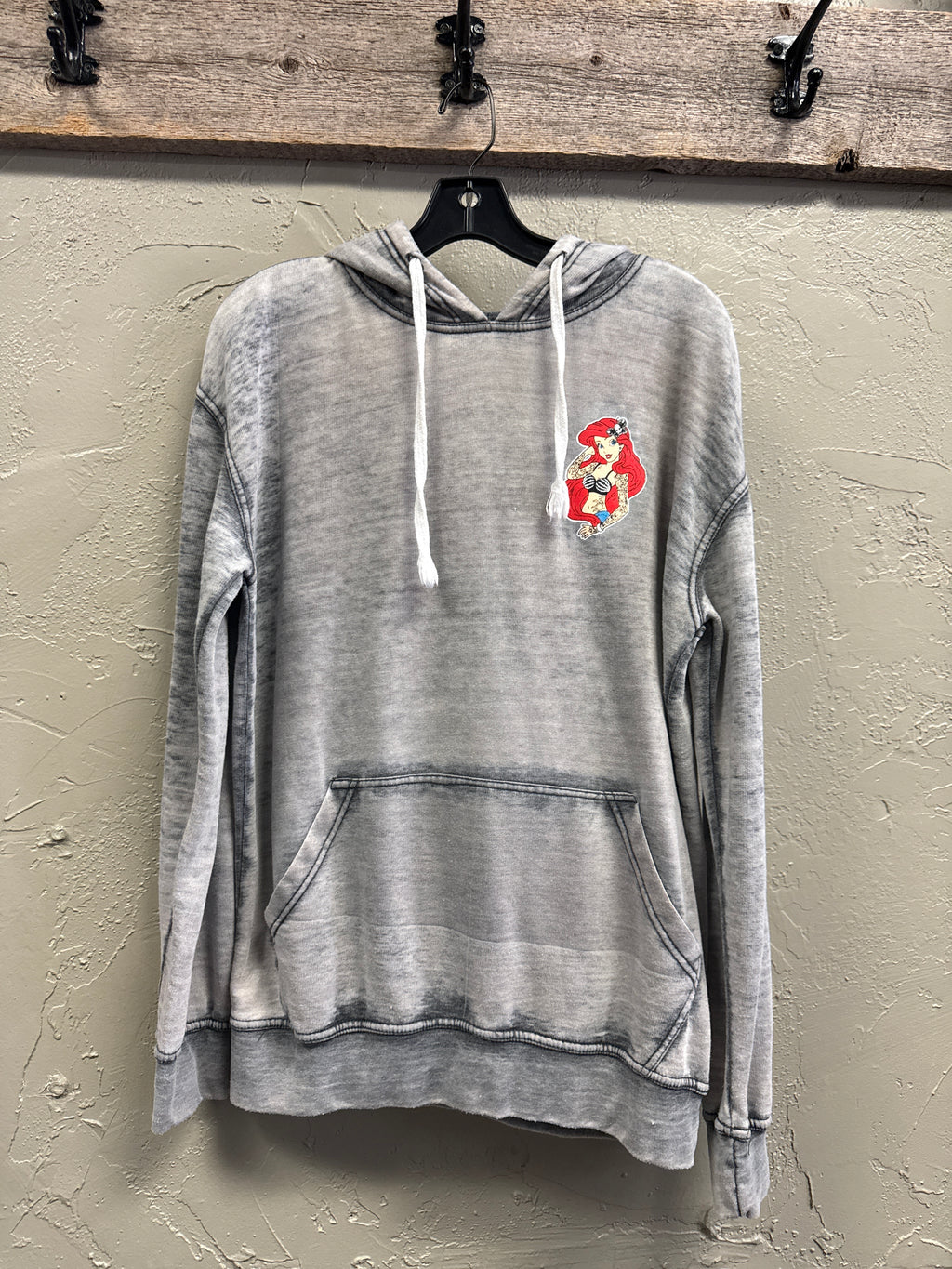 Edgy Mermaid Mineral Wash Hoodie