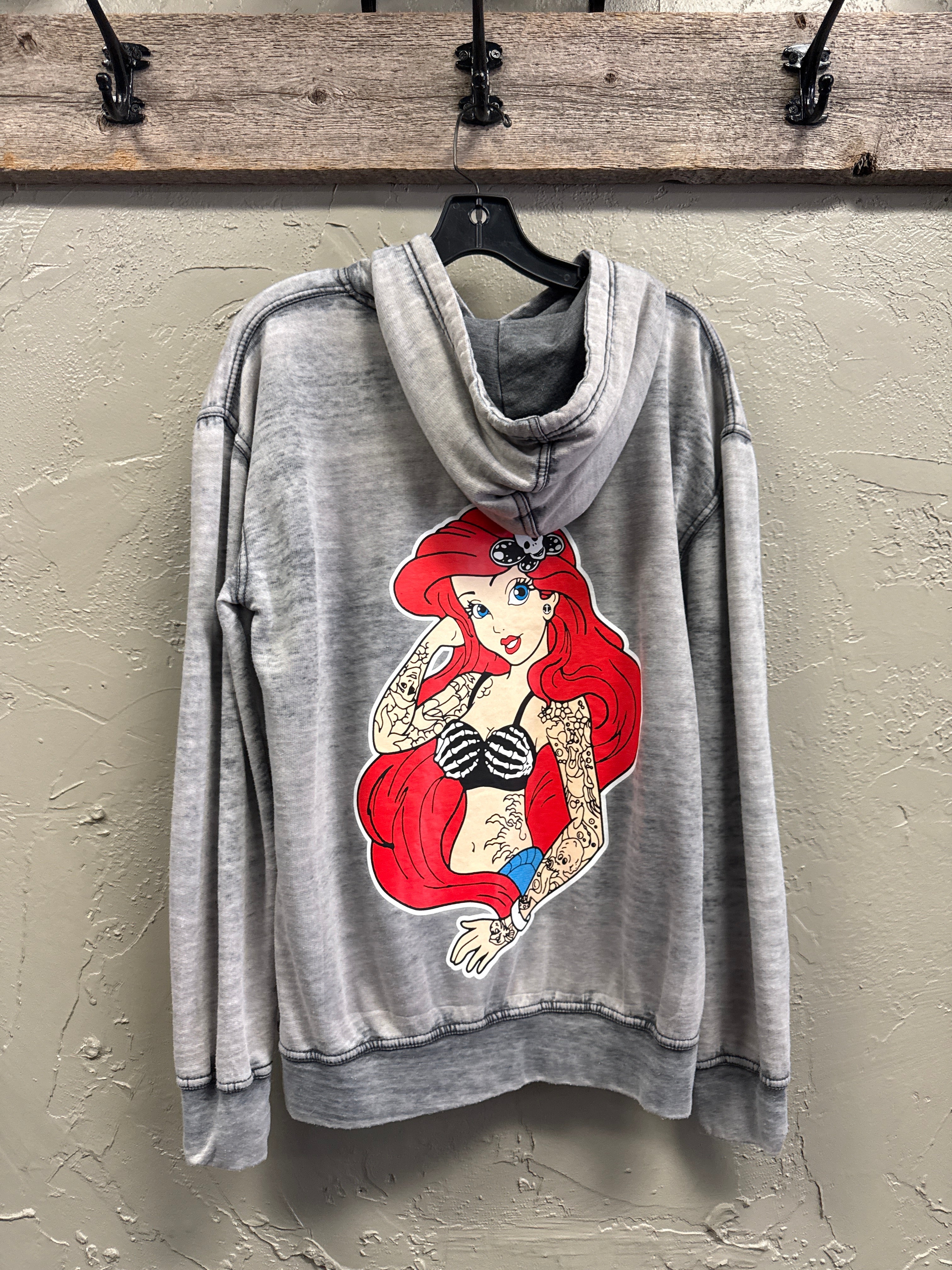 Edgy Mermaid Mineral Wash Hoodie