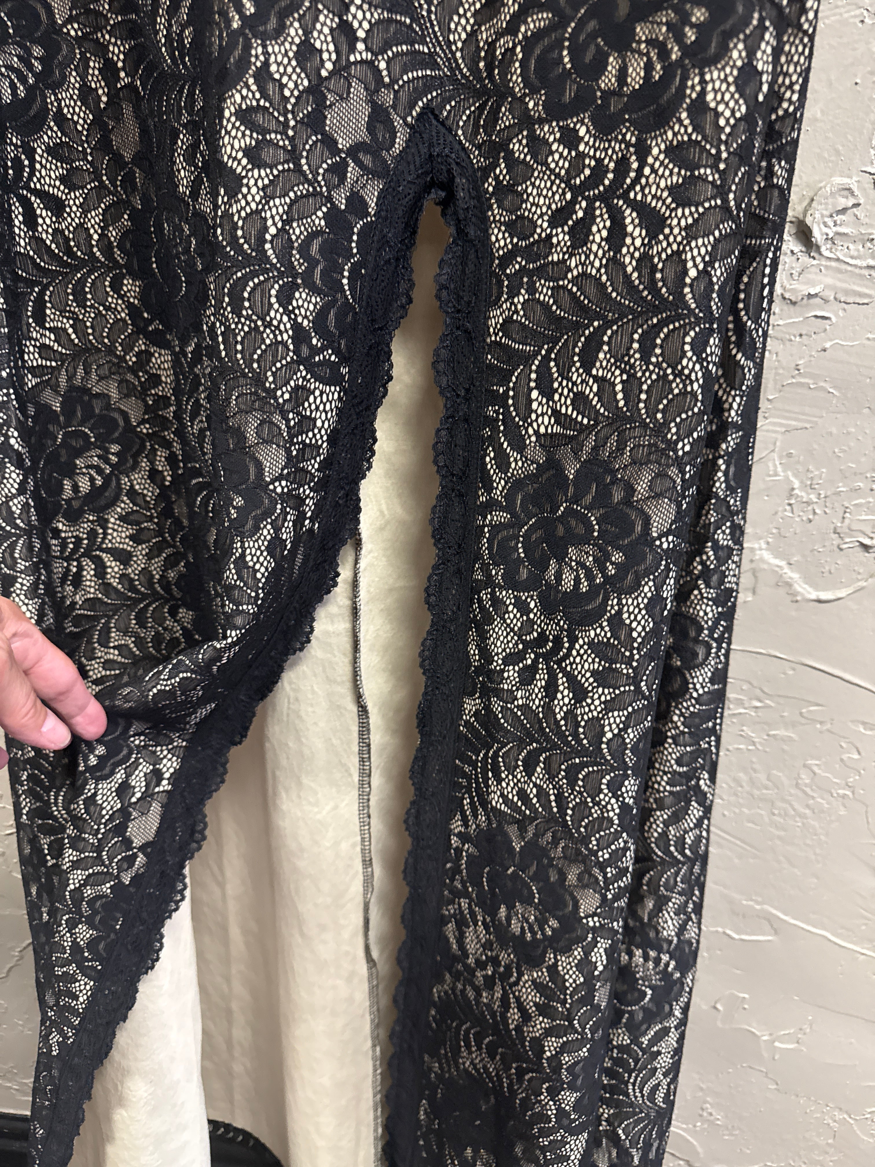 Miusol Lace Mesh-Back Gown