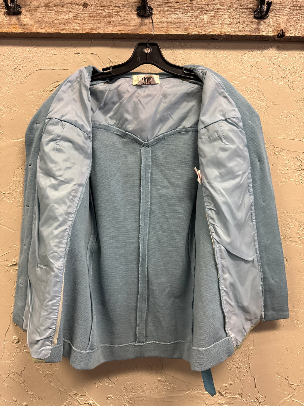Vtg 70s Pennys Suede & Wool Safari Jacket