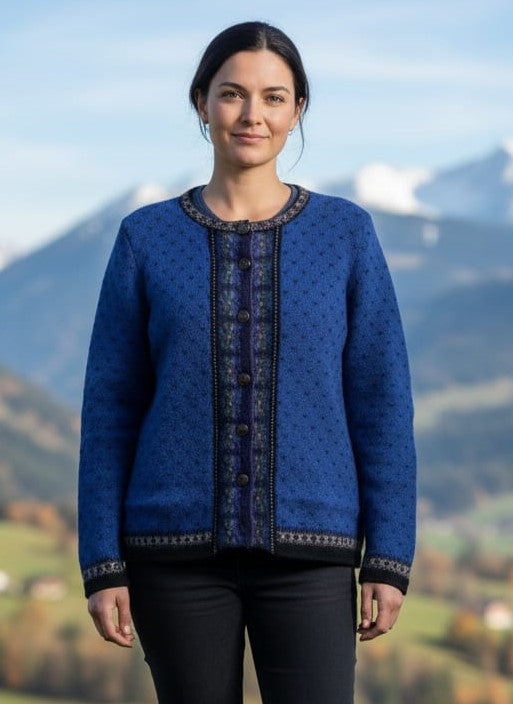 Vtg Tally-Ho Nordic Cardigan