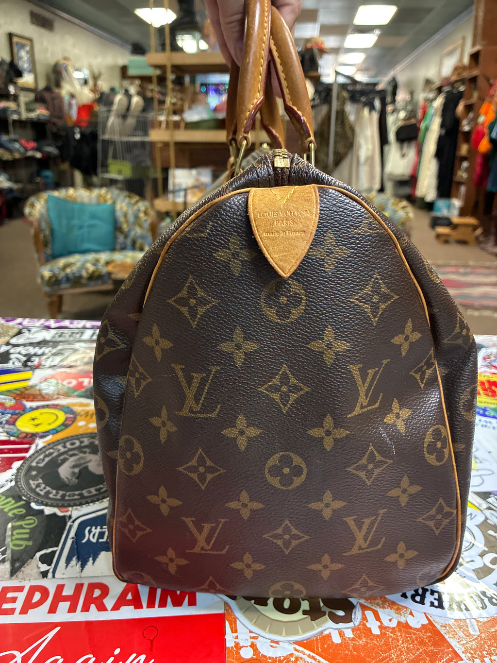 Authentic Vtg Louis Vuitton Monogram Speedy 35