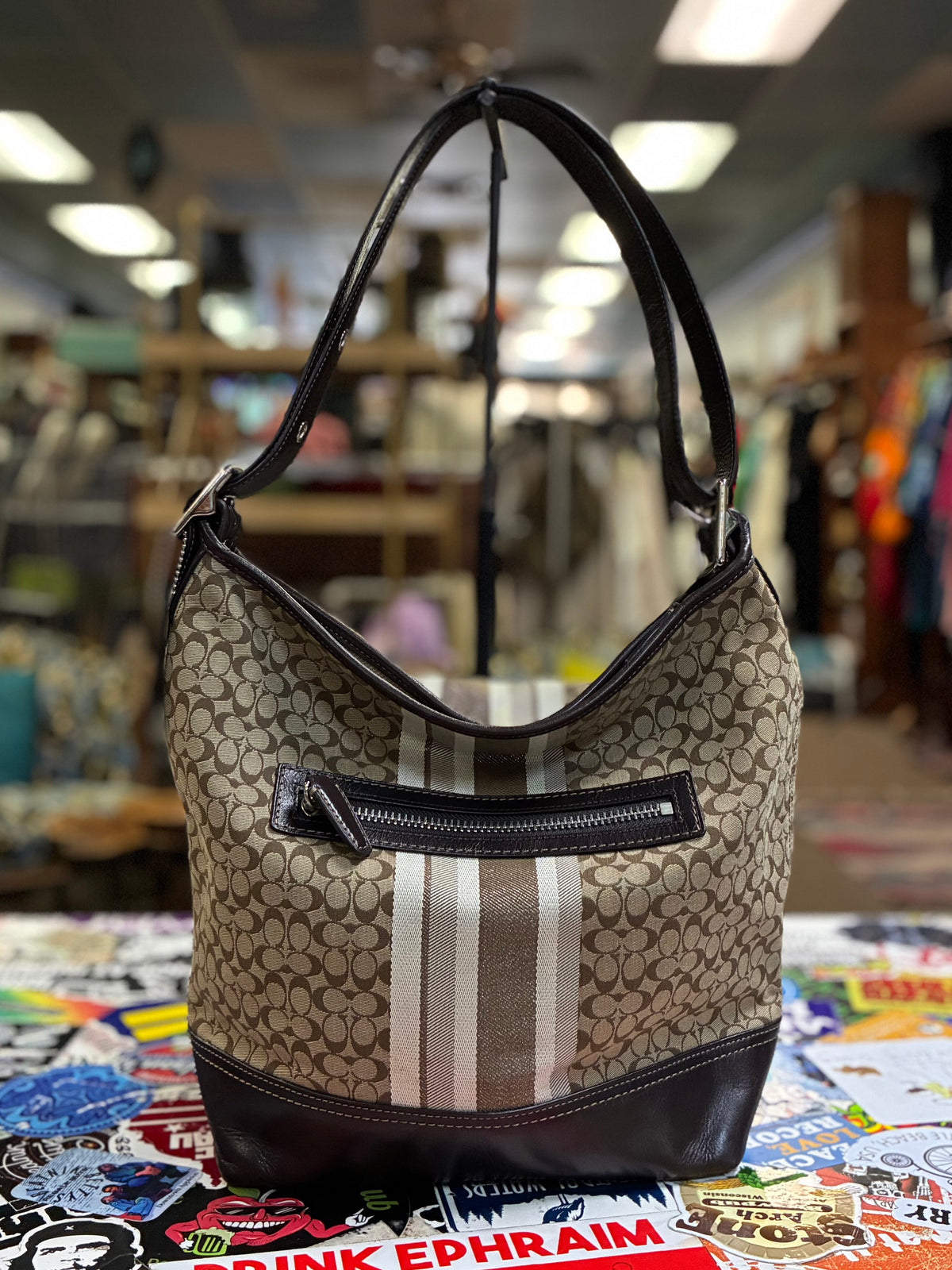 Coach Legacy Signature Stripe Duffle (org$298)