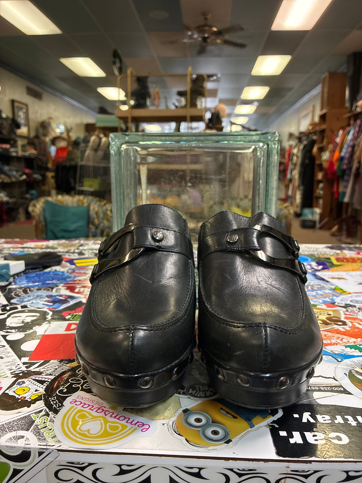 Vtg Stuart Weitzman Y2K Platform Mule
