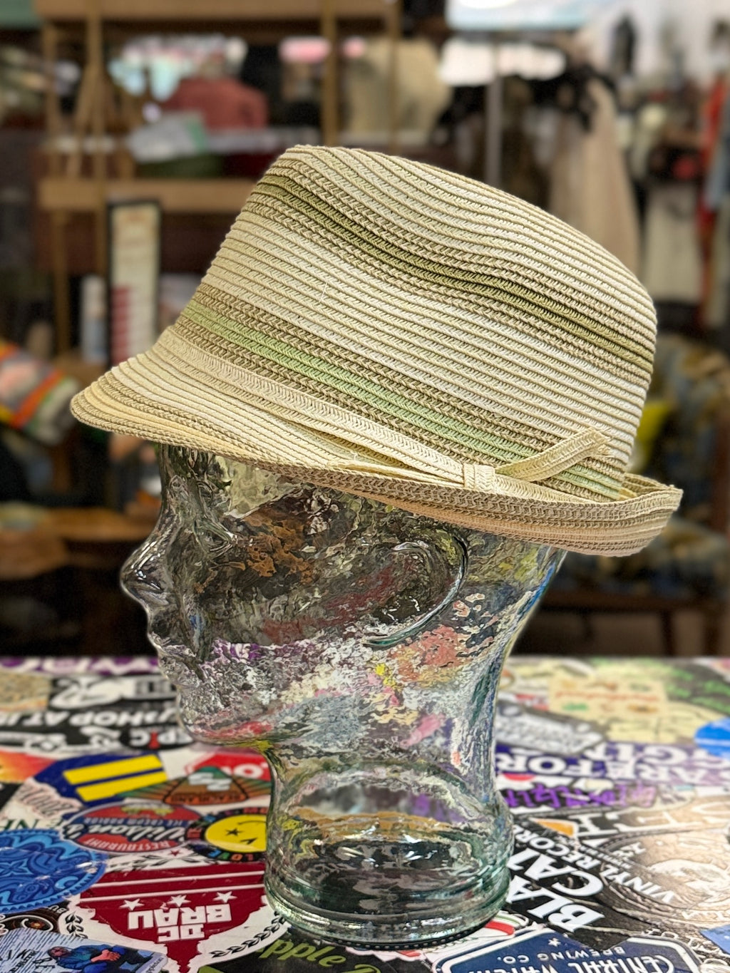 San Diego Hat Co Striped Fedora
