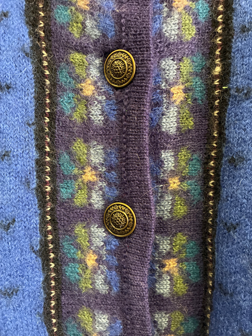 Vtg Tally-Ho Nordic Cardigan