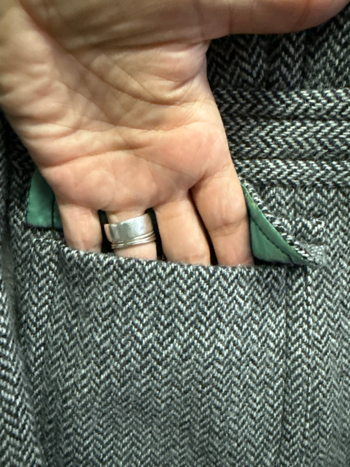 Lands End Herringbone Blazer (org$120)