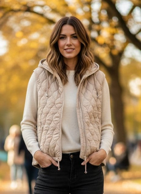 Hooded Quilted Vest