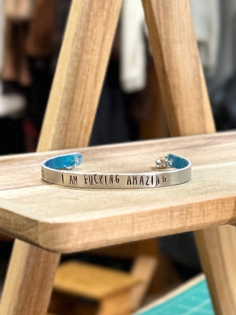 Hand-Stamped Cuff Bracelets