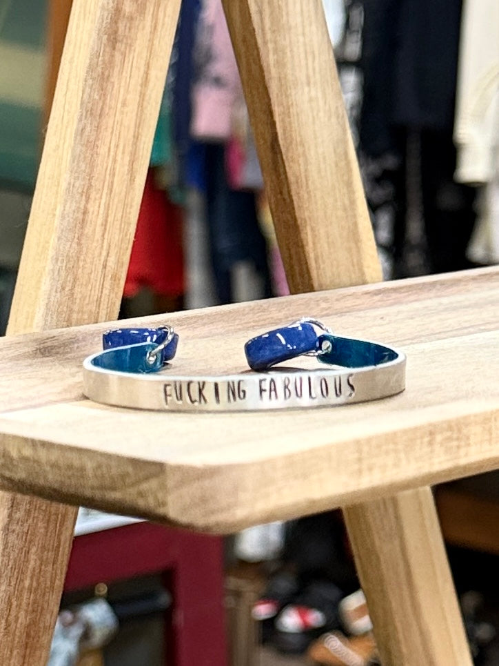 Hand-Stamped Cuff Bracelets