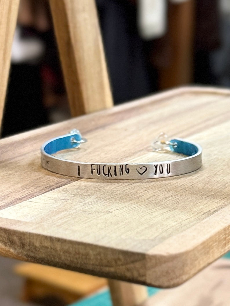Hand-Stamped Cuff Bracelets