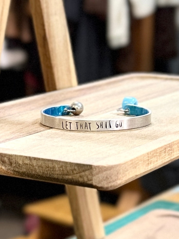 Hand-Stamped Cuff Bracelets