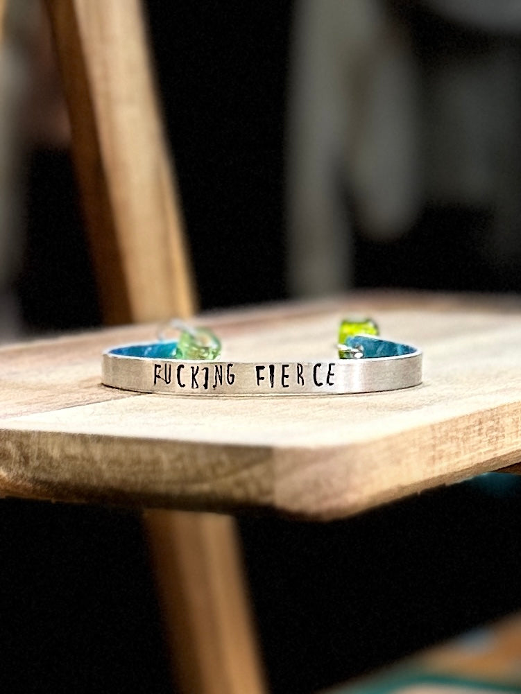 Hand-Stamped Cuff Bracelets