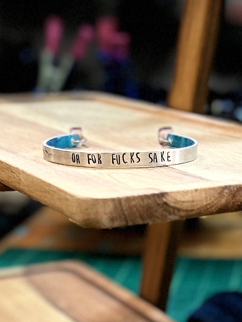 Hand-Stamped Cuff Bracelets