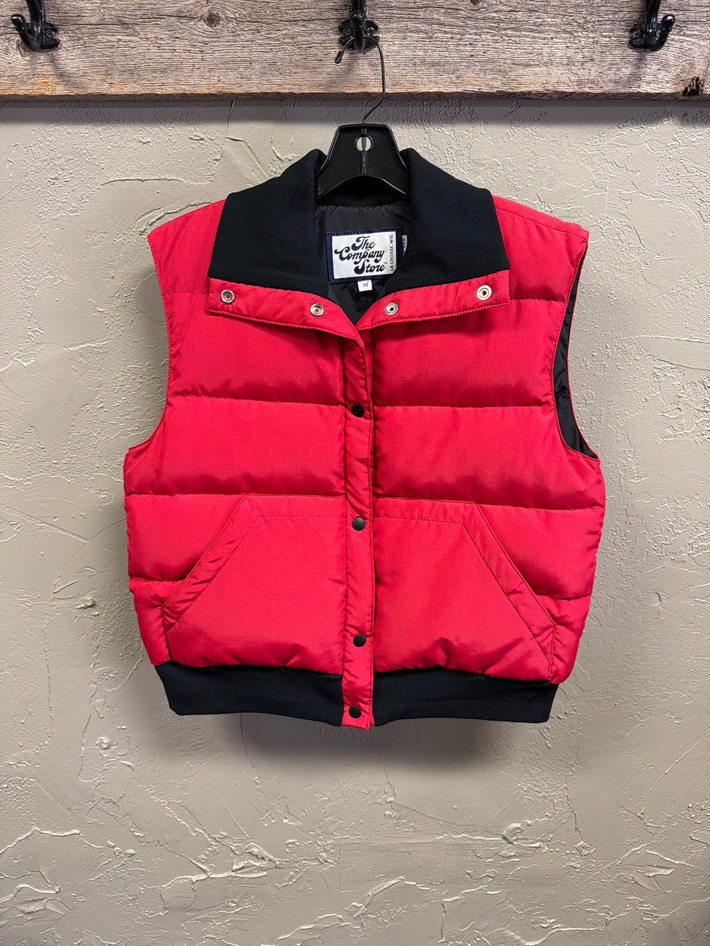 Vtg 80s The Company Store Down Puffer Vest