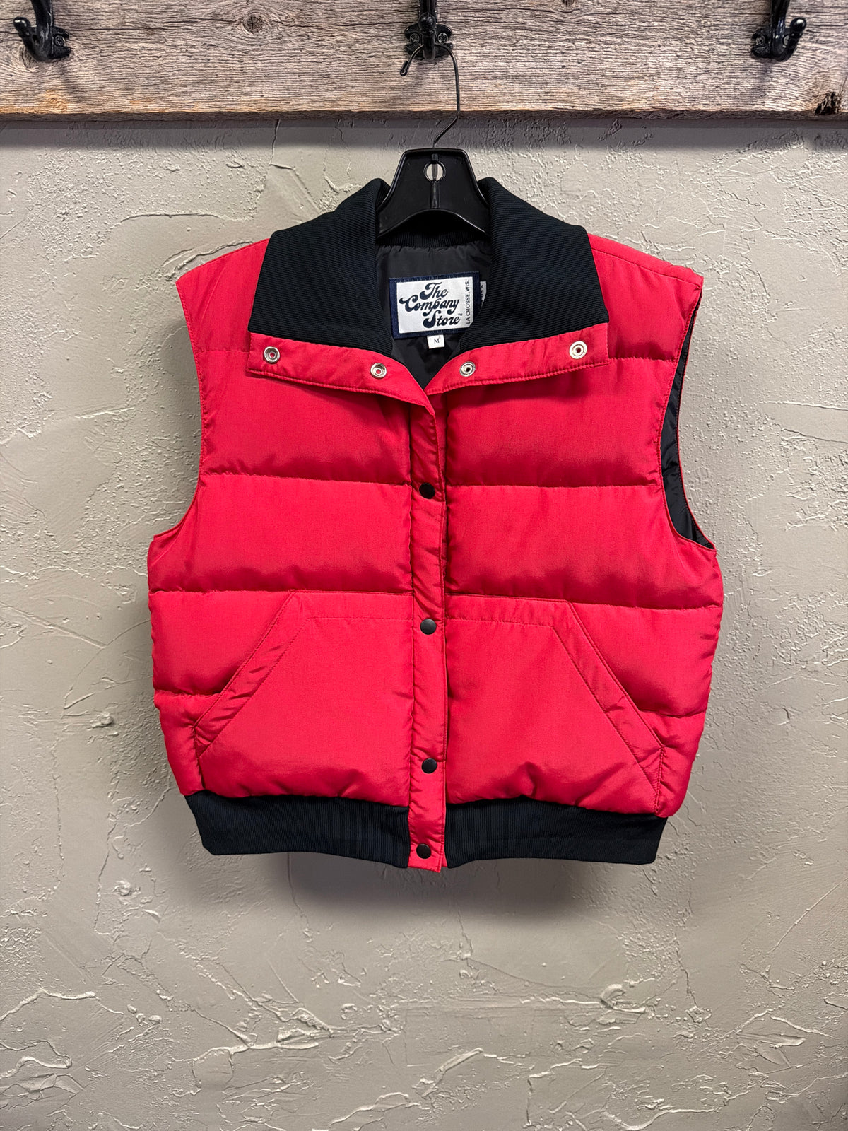 Vtg 80s The Company Store Down Puffer Vest