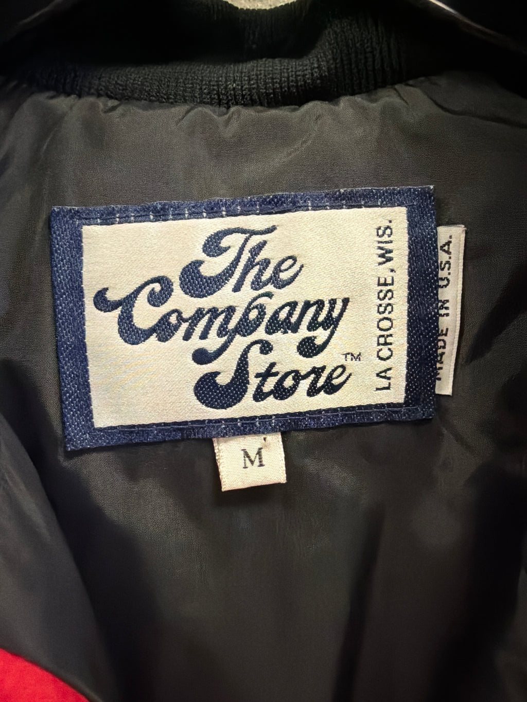 Vtg 80s The Company Store Down Puffer Vest