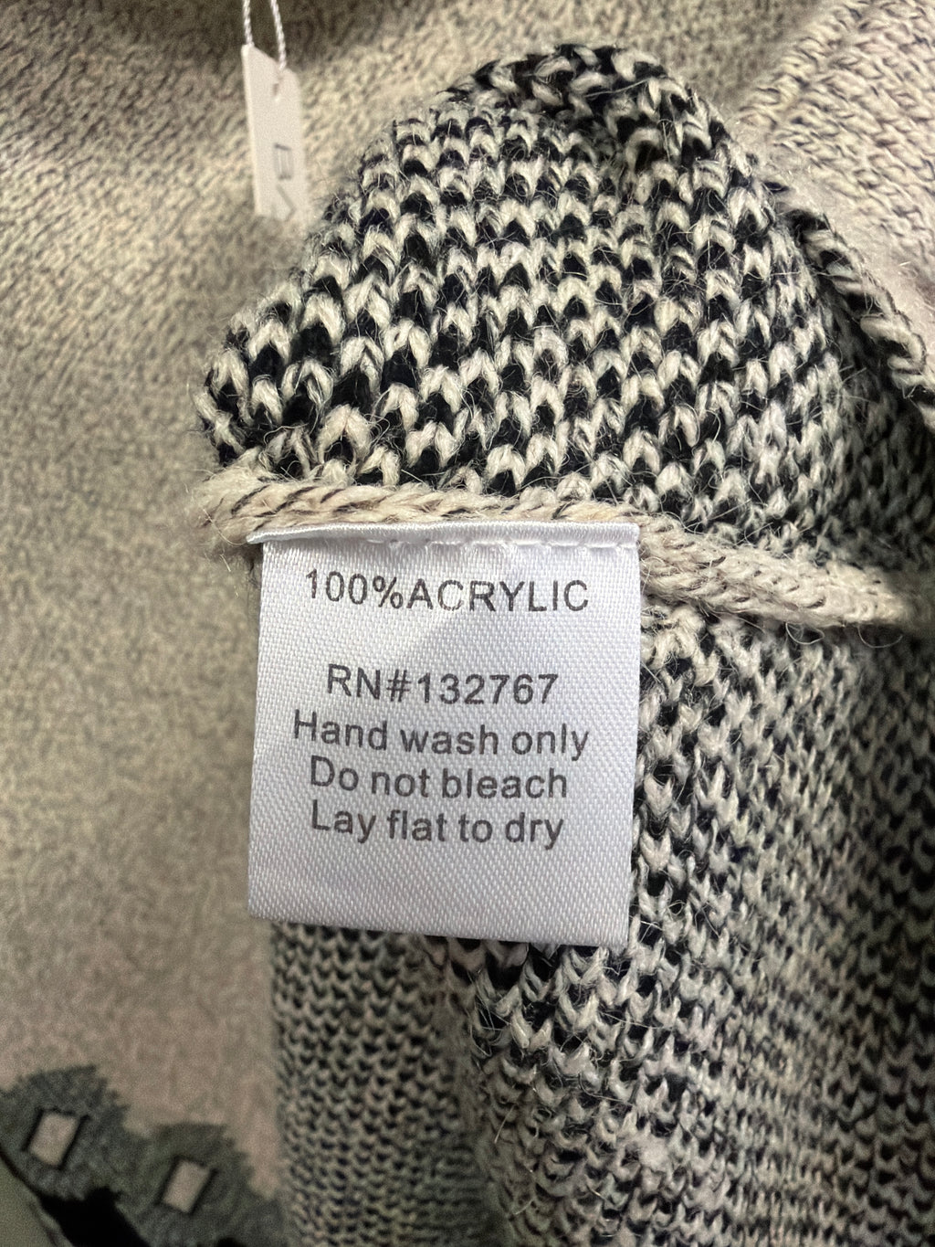 NWT Baciano Asym Knit Poncho (org$1100
