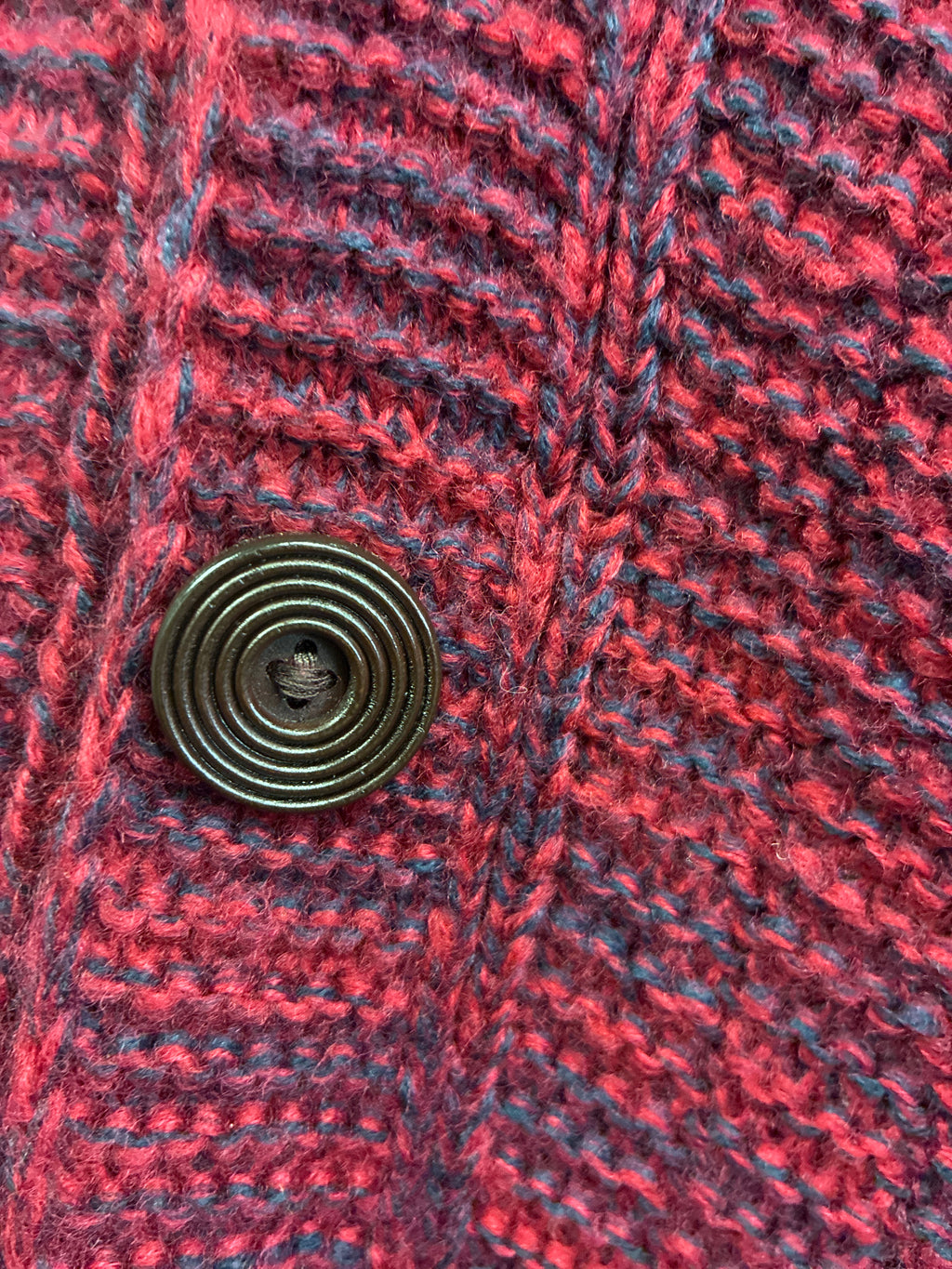 Hand-Knit Cowl Neck Poncho