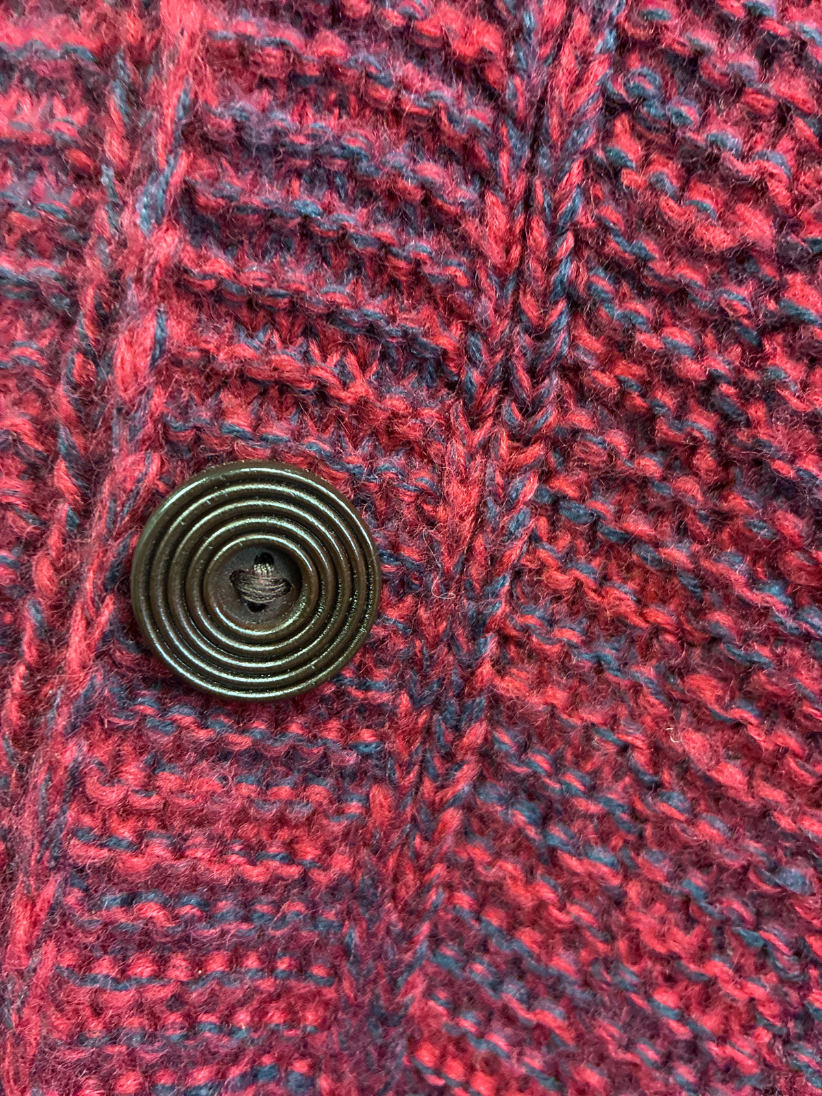 Hand-Knit Cowl Neck Poncho
