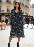 Banana Republic Floral Tie-Neck Dress (org$178)